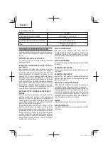 Preview for 68 page of Metabo HPT EC 36DA Instruction Manual And Safety Instructions