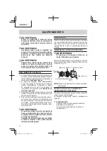 Preview for 78 page of Metabo HPT EC 36DA Instruction Manual And Safety Instructions