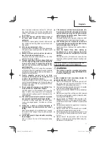 Preview for 5 page of Metabo HPT MultiVolt C1810DFA Safety Instructions And Instruction Manual