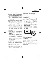 Preview for 9 page of Metabo HPT MultiVolt C1810DFA Safety Instructions And Instruction Manual