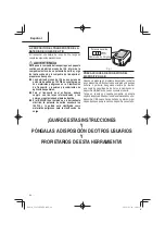 Preview for 84 page of Metabo HPT MultiVolt C1810DFA Safety Instructions And Instruction Manual