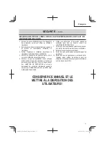 Preview for 31 page of Metabo HPT N 38008AP Instruction And Safety Manual