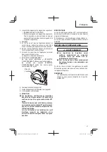 Preview for 47 page of Metabo HPT N 38008AP Instruction And Safety Manual