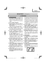 Preview for 53 page of Metabo HPT N 38008AP Instruction And Safety Manual