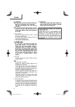 Preview for 20 page of Metabo HPT P 18DSL Safety Instructions And Instruction Manual