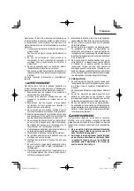 Preview for 27 page of Metabo HPT P 18DSL Safety Instructions And Instruction Manual