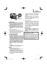 Preview for 41 page of Metabo HPT P 18DSL Safety Instructions And Instruction Manual