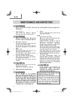 Preview for 18 page of Metabo HPT RB 18DC Safety Instructions And Instruction Manual