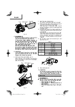 Preview for 16 page of Metabo HPT SB 3608DA Safety Instructions And Instruction Manual