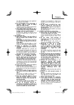 Preview for 25 page of Metabo HPT SB 3608DA Safety Instructions And Instruction Manual