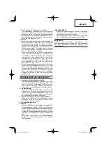 Preview for 9 page of Metabo HPT UC 7SL Handling Instructions Manual