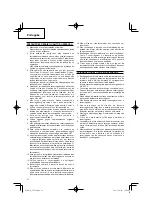 Preview for 22 page of Metabo HPT UC 7SL Handling Instructions Manual