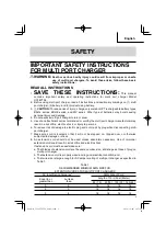 Preview for 3 page of Metabo HPT UC18YTSL Safety Instructions And Instruction Manual