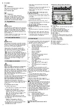 Preview for 18 page of Metabo Basic 160-6 W OF Original Instructions Manual