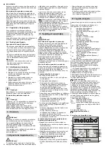 Preview for 42 page of Metabo Basic 160-6 W OF Original Instructions Manual