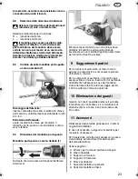 Preview for 23 page of Metabo BE 620 SP Operating Instructions Manual