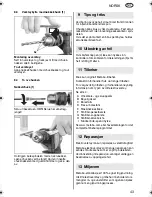 Preview for 43 page of Metabo BE 620 SP Operating Instructions Manual