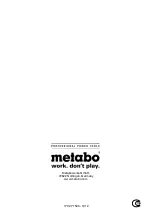 Preview for 52 page of Metabo DB 10 Original Instructions Manual