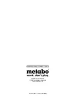 Preview for 12 page of Metabo WA 14-125 Ergo Original Instruction