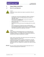 Preview for 7 page of Metacap D/A Operating Instructions Manual