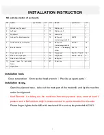 Preview for 3 page of Metagenics Fitness MF-P096L LED Instructions Of Installation And Use