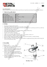 Preview for 12 page of Metal Works 757491090 Manual