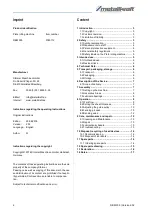 Preview for 2 page of Metallkraft RBM 305 Operating Instructions Manual