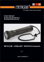 METALSUB XRE800 User Manual preview