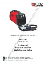 Metalworks ARC 160 Manual preview