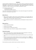 Preview for 6 page of Metcalfe 5SB8209 Operating Instructions Manual