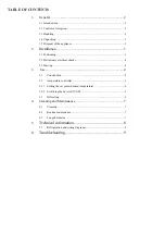 Preview for 2 page of Metos Econo BD-600W Installation And Operation Manual