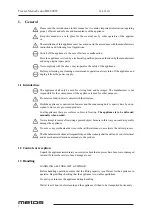 Preview for 3 page of Metos Econo BD-600W Installation And Operation Manual