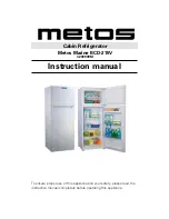 Metos Marine BCD-215V Instruction Manual preview