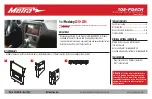 Metra Electronics 108-FD4CH Installation Instructions Manual preview