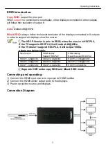 Preview for 3 page of Metra Electronics CS-1X8HDMSPL5 Operating Instructions