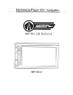 Metra Electronics MDF-9500-1 User Manual preview