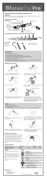 Preview for 2 page of METRADO Gluceofine Pro Instruction Manual