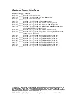 Preview for 2 page of METRObility Optical Systems RADIANCE R231-13 Installation And User Manual