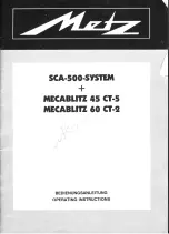 Preview for 2 page of Metz MECABLITZ 45 CT-5 Operating Instructions Manual