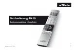 Metz RM19 Operating Instructions Manual preview