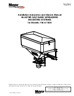 Meyer Blaster 750 Installation Instructions And Owner'S Manual preview