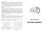 Preview for 2 page of MFB MEGAZWERG Manual