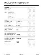 Preview for 20 page of MGE UPS Systems GALAXY 6000 Specifications Manual