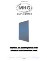 MHG Heating SolarMat FL/K 420 Installation And Operating Manual preview