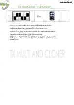 Preview for 11 page of MHZ TX NewCloner Manual