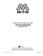 Mi-T-M GEN-2000-0DM0 Operator'S Manual preview