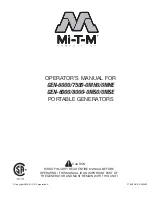 Mi-T-M GEN-6000-0MH0 Operator'S Manual preview