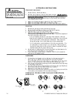 Preview for 14 page of Mi-T-M PORTABLE ELECTRIC AIR COMPRESSOR Operator'S Manual