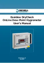 Michell Instruments Easidew DryCheck User Manual preview