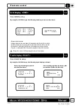 Preview for 15 page of Micon M 1500 Series Operating Instructions Manual